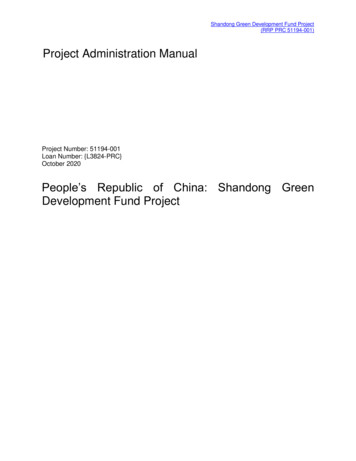 Shandong Green Development Fund Project: Project .