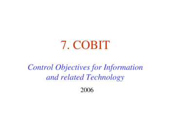 7. COBIT - Tallinn University
