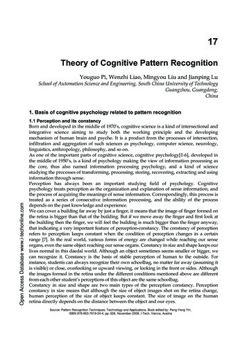 Theory Of Cognitive Pattern Recognition