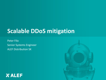 Scalable DDoS Mitigation