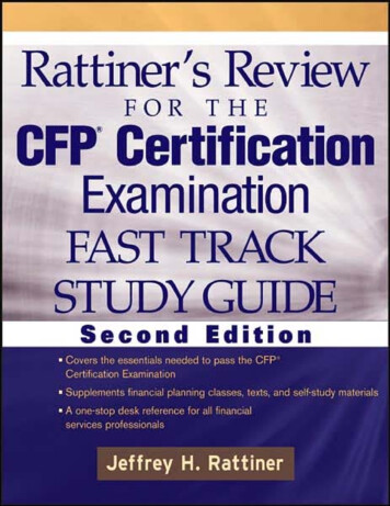 Rattiner's Review For The CFP Certification Examination .