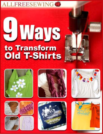 9 Ways To Transform Old T-Shirts AllFreeSewing 