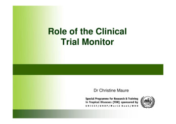 Role Of The Clinical Trial Monitor - JIRB