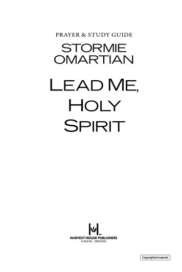 Lead Me, Holy Spirit Prayer & Study Guide