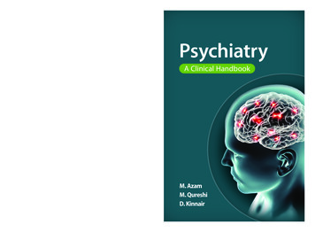 Psychiatry: A Clinical Handbook Psychiatry