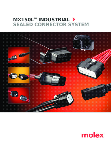 MX150Ltm INDUSTRIAL SEALED CONNECTOR SYSTEM