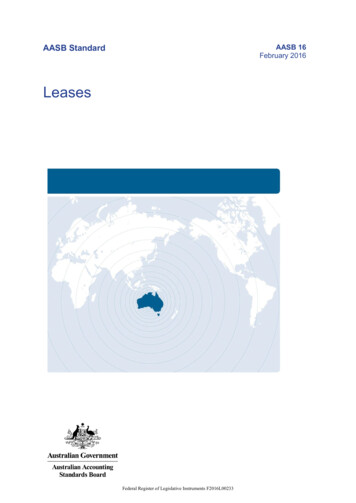 Leases - Australian Accounting Standards Board