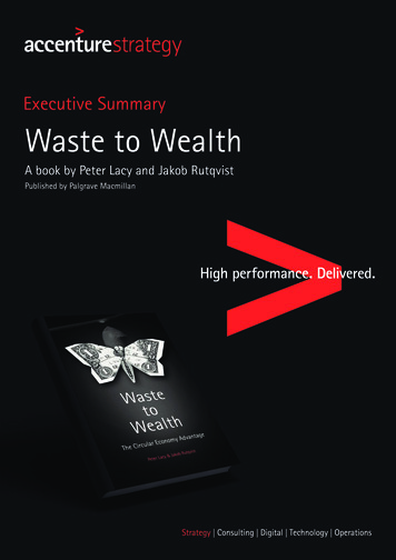 Executive Summary Waste To Wealth - The Circulars Accelerator