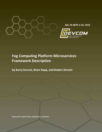 Fog Computing Platform Microservices Framework