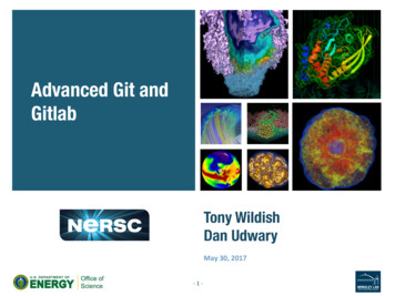 Advanced Git And Gitlab - NERSC