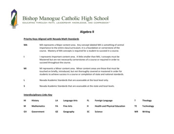 Algebra II - Bishop Manogue High School