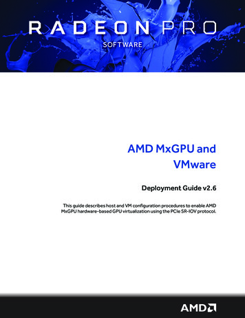 AMD MxGPU And VMware