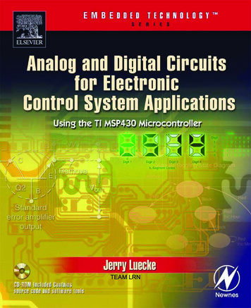 Analog And Digital Circuits For Electronic Control System .