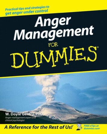 Anger Management For Dummies - Education4Health