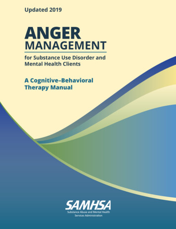 Updated 2019 ANGER - Substance Abuse And Mental Health .