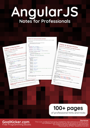 AngularJS Notes For Professionals - Huihoo