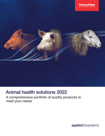 Animal Health Solutions 2022 - Thermo Fisher Scientific