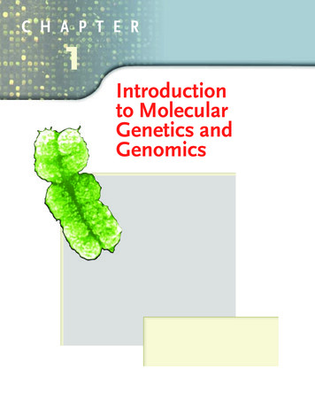 Introduction To Molecular Genetics And Genomics - Bio-Nica