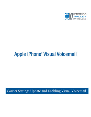 Apple IPhone Visual Voicemail - Chariton Valley