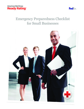 Emergency Preparedness Checklist For Small . - Ready Rating