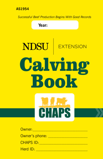 NDSU Extension Calving Book (AS1954)