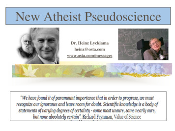 New Atheist Pseudoscience - Heinzlycklama 