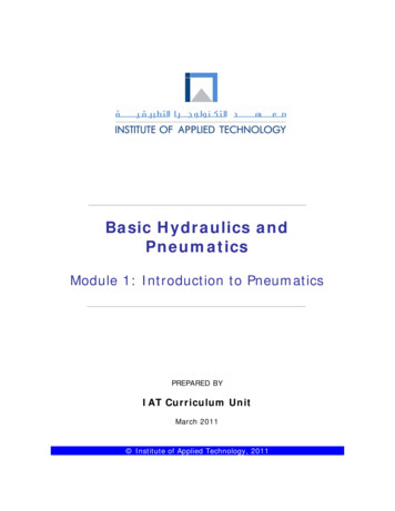 Basic Hydraulics And Pneumatics - Maysaa Nazar