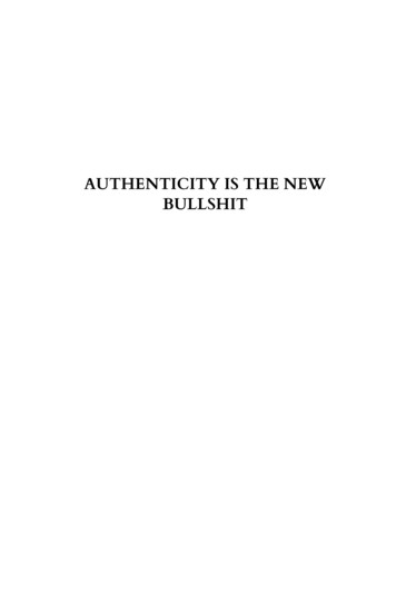 Authenticity Is The New Bullshit - Gapingvoid