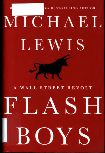 Flash Boys. A Wall Street Revolt - Internet Archive