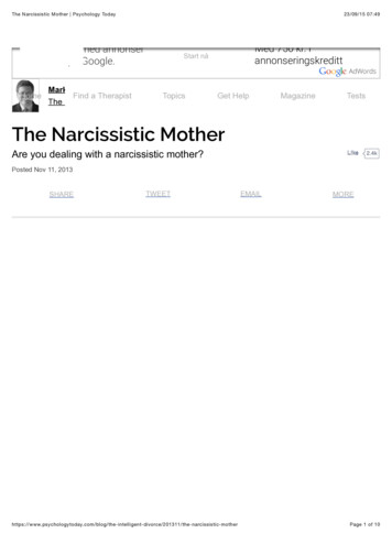 The Narcissistic Mother - Sakkyndig