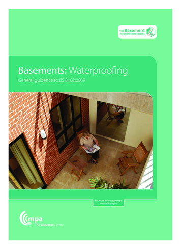 Basements: Waterproofing