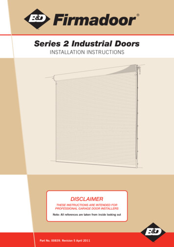 B&D FirmadoorS2 Industrial Rev5 Apr11 - Best Sheds