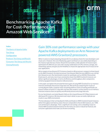 Benchmarking Apache Kafka For Cost-Performance On 