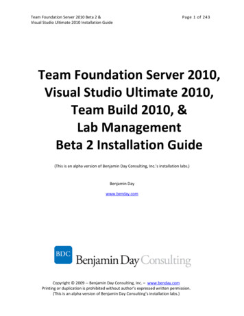 Team Foundation Server 2010, Visual Studio Ultimate 2010 .