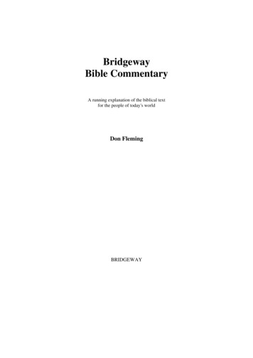 Bridgeway Bible Commentary - WordPress 