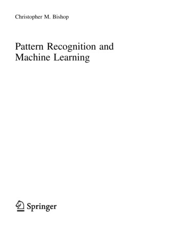 Pattern Recognition And Machine Learning