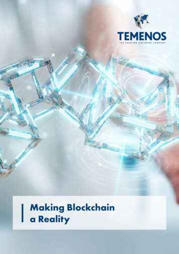 Making Blockchain A Reality - Temenos