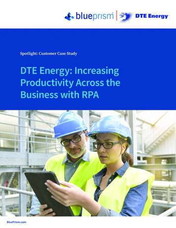 DTE Energy: Increasing Productivity Across The Business With RPA