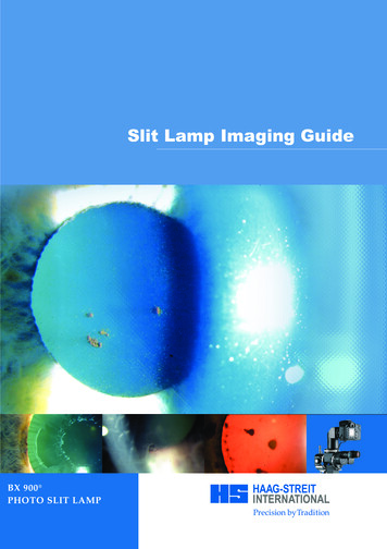 Slit Lamp Imaging Guide - Innovamed 