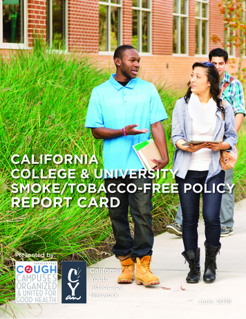 Free College Report Card - University Of California