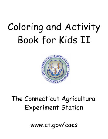 Coloring And Activity Book For Kids II - Connecticut