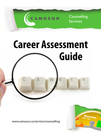 Career Assessment Guide - Camosun College