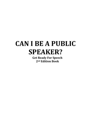 CAN I BE A PUBLIC SPEAKER? - Eprints.umpo.ac.id