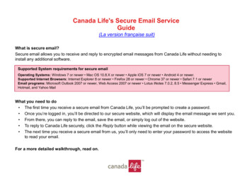 Canada Life's Secure Email Service Guide