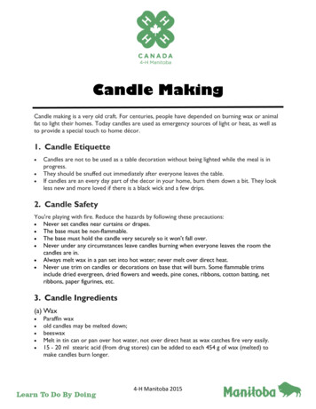 Candle Making - Province Of Manitoba