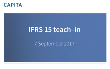 IFRS 15 Teach - Capita