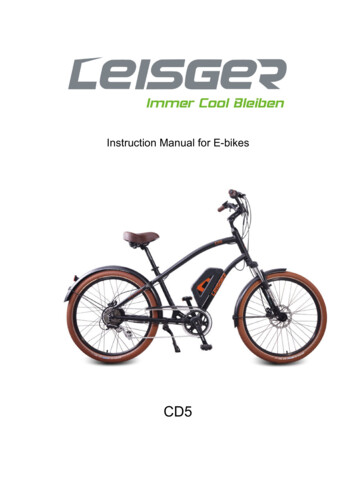 Instruction Manual For E-bikes - Magnum Bikes - Electric .