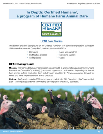 In Depth: Certified Humane A Program Of Humane Farm Animal Care