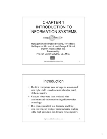 Ch01-INTRODUCTION TO INFORMATION SYSTEMS - 