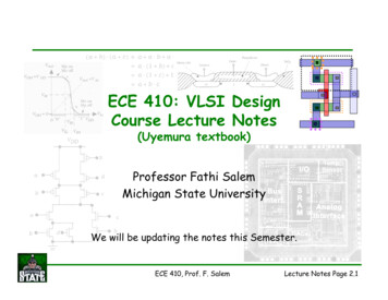 ECE 410: VLSI Design Course Lecture Notes
